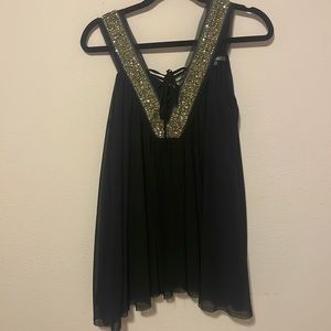 Miss me top with sequin details